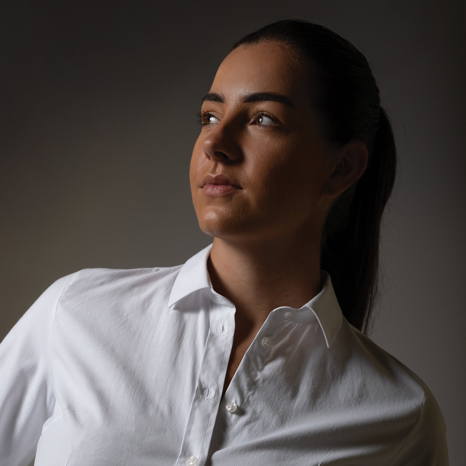 Woman wearing a blouse