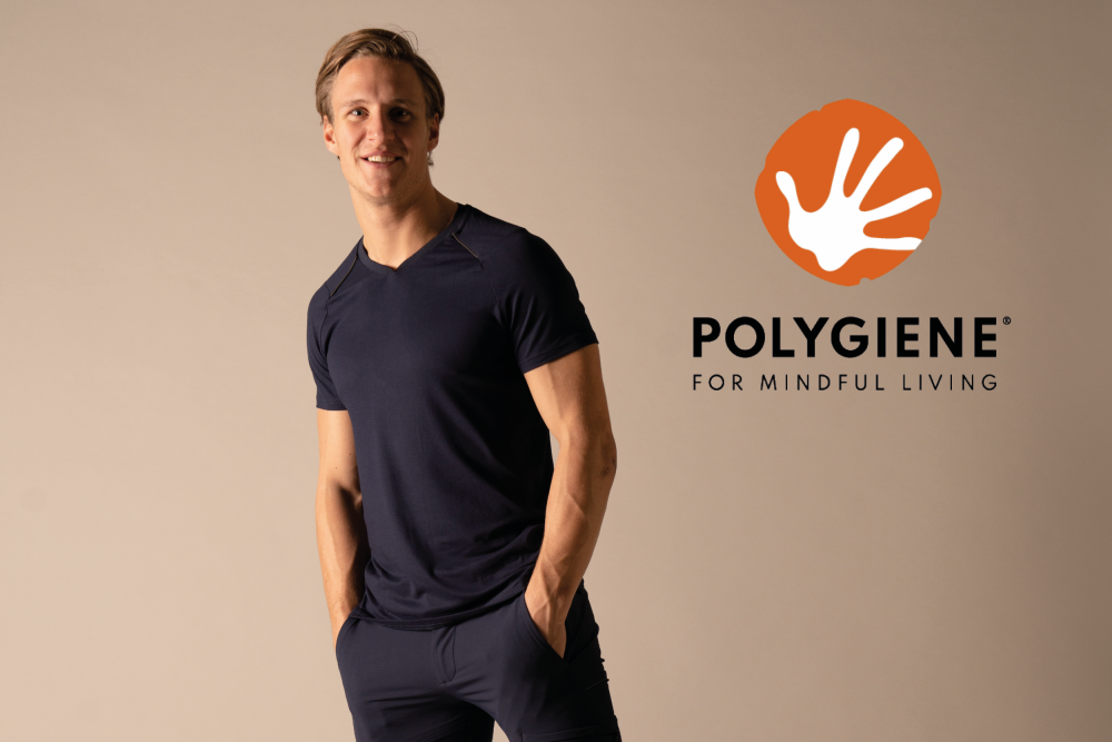 T-shirt met Polygiene technologie