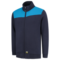 Sweatjacke Bicolor Quernaht