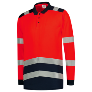 Poloshirt High Vis Bicolor Lange Mouw
