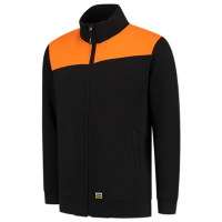 Sweatjacke Bicolor Quernaht