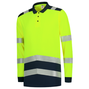 Warnschutz Poloshirt Bicolor Longsleeve