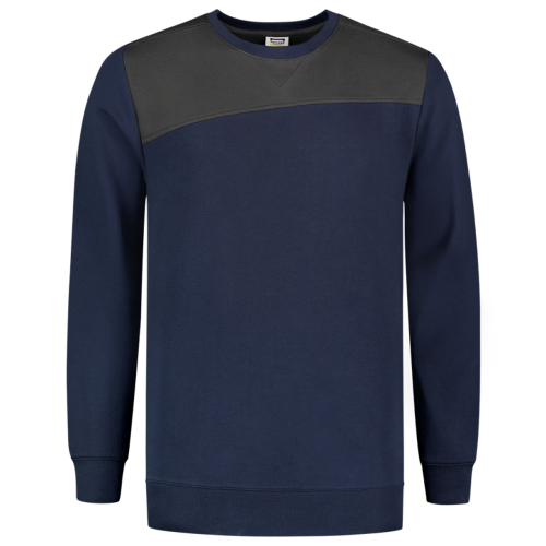Bicolor Sweater Contrasting Seams