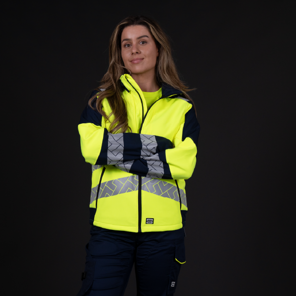 Woman wearing safety wear