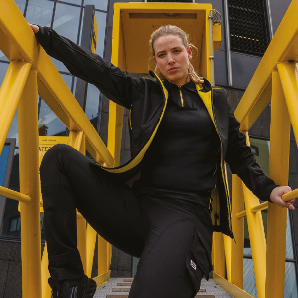 Woman wearing workwear
