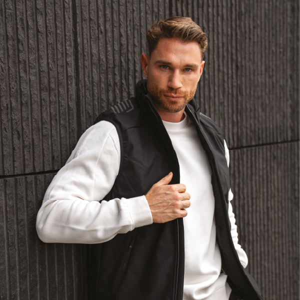 Tricorp bodywarmer with sweater on male model