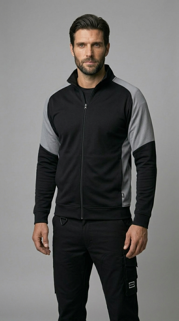 Sweat Zippé Bicolore Redefined
