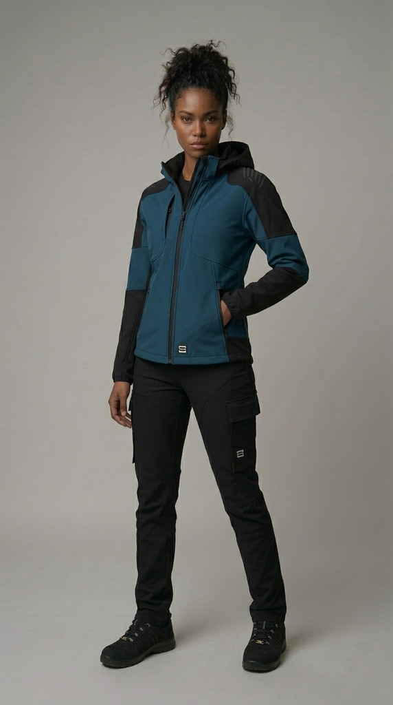 Women's Hooded Softshell Bicolor Redefined