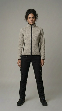 Women's Knitted Fleece Jacket Redefined