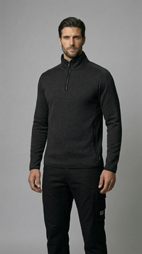 Knitted Fleece Jacket 1/4 Zip Redefined