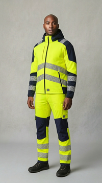 Pantalon de Travail en Tissu Extensible Fonctionnelle Haute Visibilité Redefined Genoux Renforcés