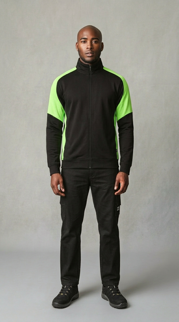 Sweat Zippé Bicolore Redefined