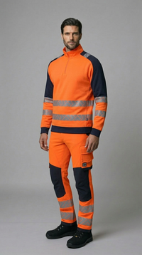 Sweat 1/4 Zip Haute Visibilité Redefined Lavable Industriellement