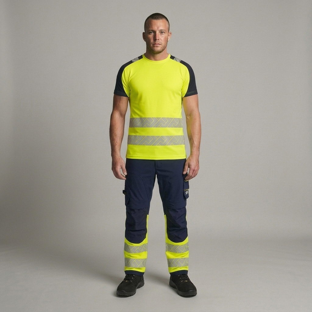 Pantalon de Travail en Tissu Extensible Fonctionnelle Haute Visibilité Redefined