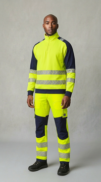 Sweat 1/4 Zip Haute Visibilité Redefined Lavable Industriellement