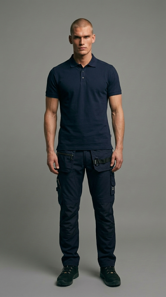 Pantalon de Travail en Tissu Extensible Fonctionnelle Redefined Poches Battantes
