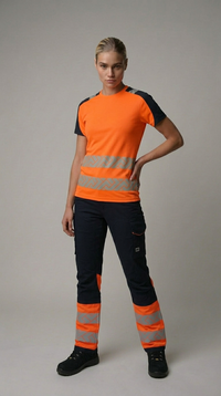 Pantalon de Travail en Tissu Extensible dans 2 Directions Haute Visibilité Redefined Femme