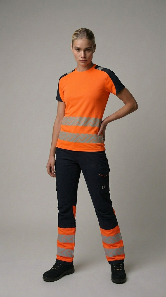 Pantalon de Travail en Tissu Extensible dans 2 Directions Haute Visibilité Redefined Femme