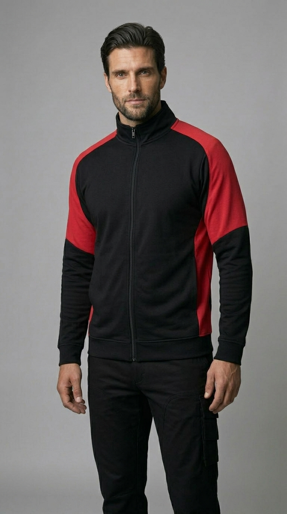 Sweat Zippé Bicolore Redefined