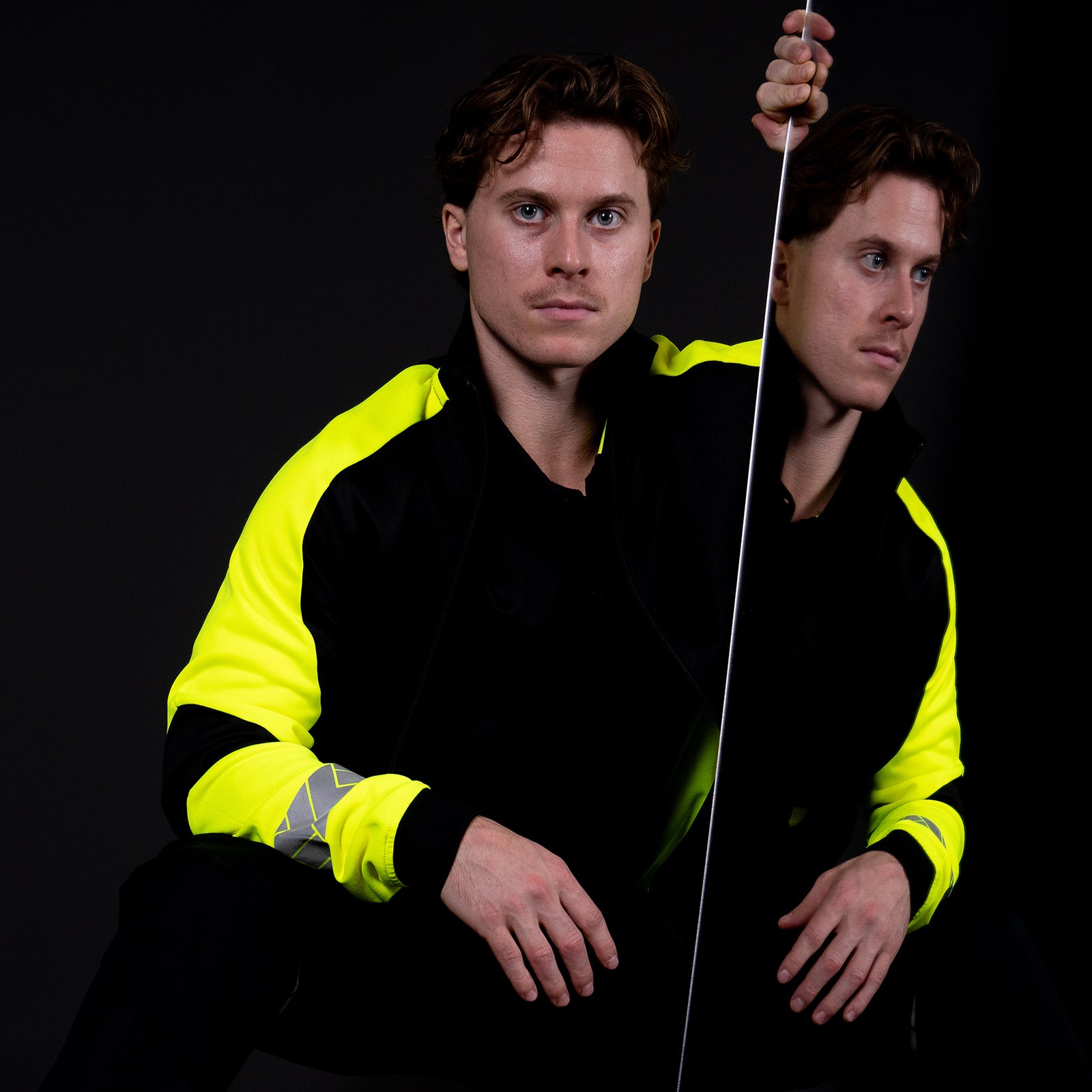 Male model wearing Reflective